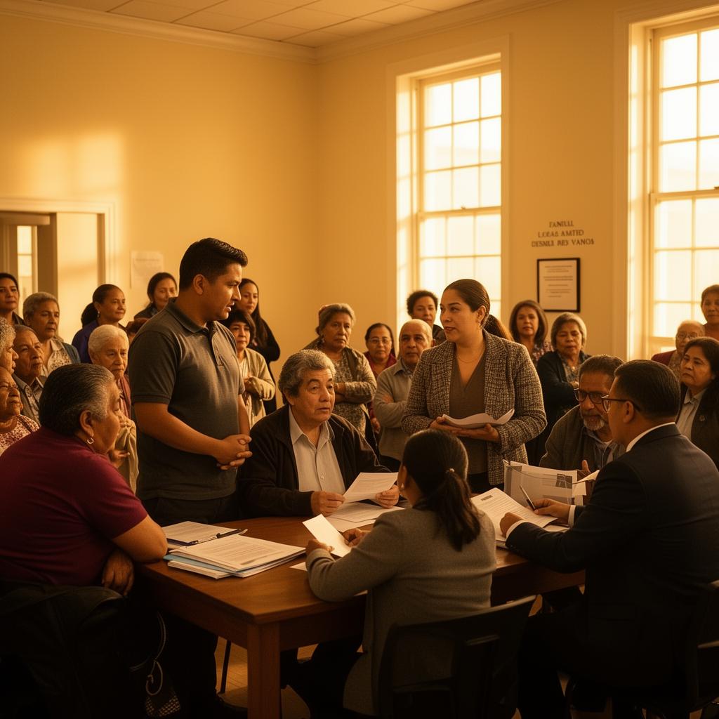 Bilingual immigration consultation with families and community members